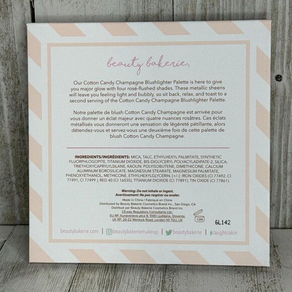 Beauty Bakerie Cotton Candy Champagne Blush highlighter Palette NEW NIP - Picture 6 of 6